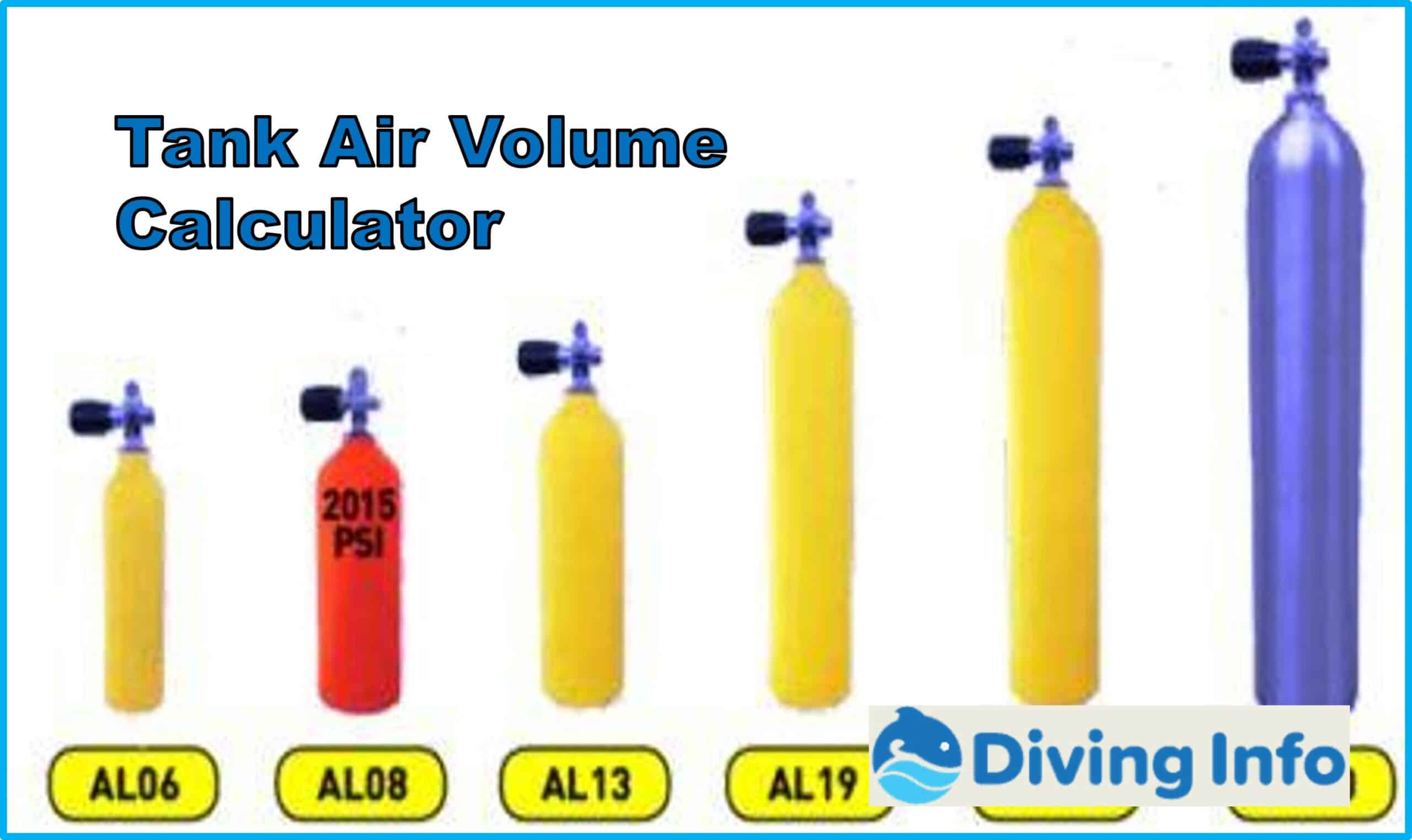 Tank Air Volume Calculator